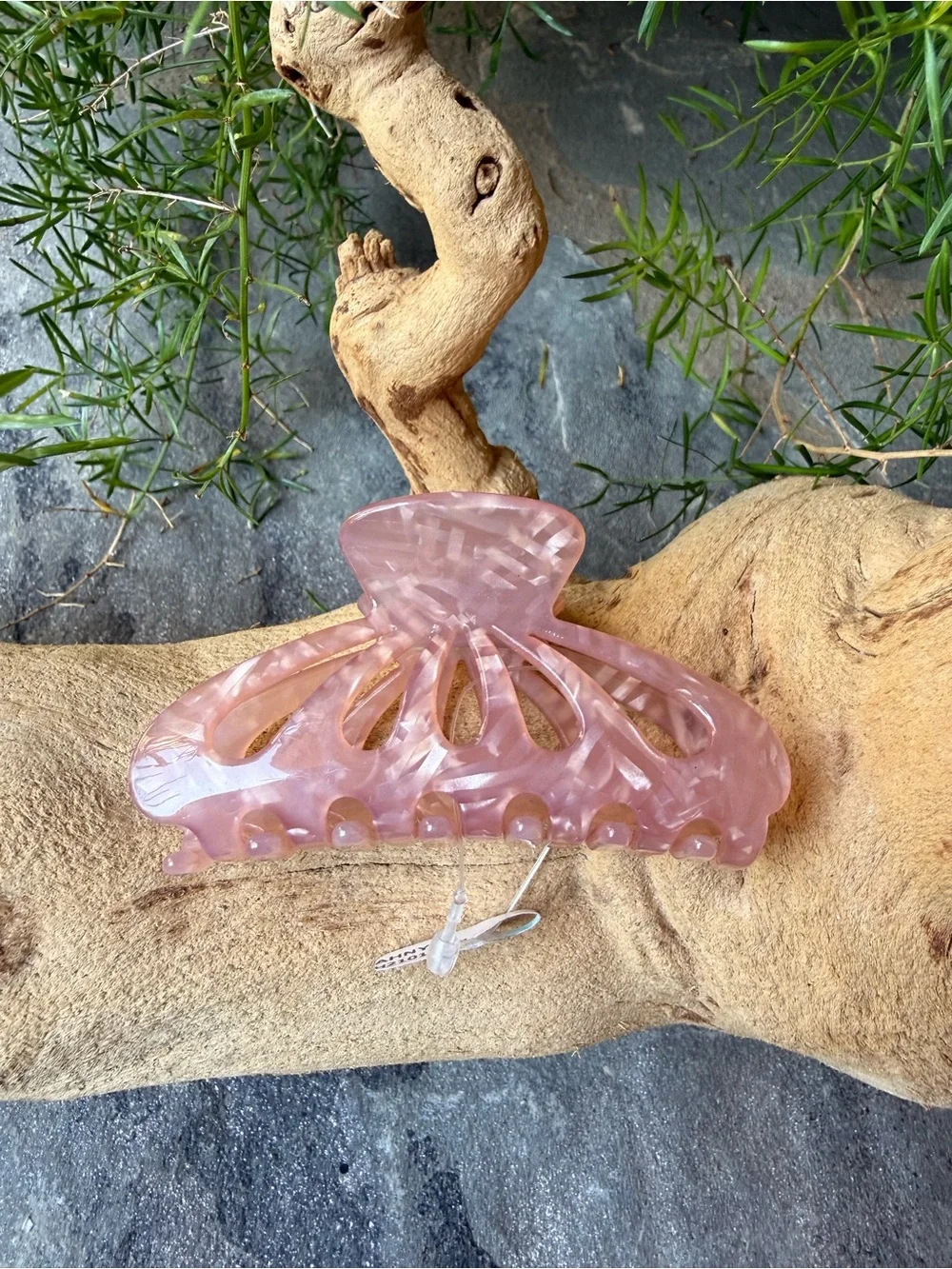 New🌟Anthropologie-Pink Marbled Hair Clip